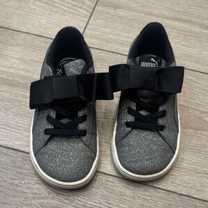 Puma Kids Sparkle Black Sneakers c10